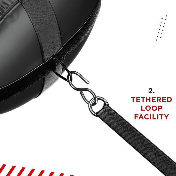 Боксерська груша RDX 145 см з наповнювачем 50 кг, рукавичками та сталевим тросом. Шкіряна, для боксу, фітнесу, кікбоксингу, MMA, муай-тай, карате. Чорний колір, 3 шт.