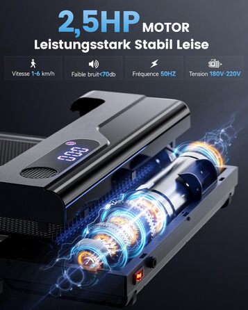 Walking Pad: Компактний електричний біговий тренажер для дому та офісу. Тиха та портативна міні-доріжка для ходьби. Walking Pad