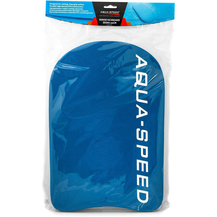 Дошка для плавання Aqua Speed для дорослих, жорстка підкладка для тренувань та відпрацювання ударів ногами, 44 x 28,5 x 3,5 см