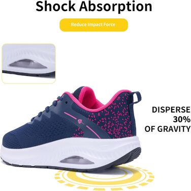 Жіночі трекінгові черевики MAFEKE з широкою передньою частиною для плоскостопості, підтримкою склепіння стопи, ортопедичні, широкі, спортивні, для тенісу, бігу, кросівки для жінок, розмір 39-45 (39.5 EU Широкі, Roseblue)