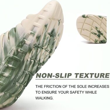 Чоловічі літні сандалі KuaiLu з підтримкою склепіння стопи, ортопедичні шльопанці від плоскостопості, зелені камуфляжні (40 EU)