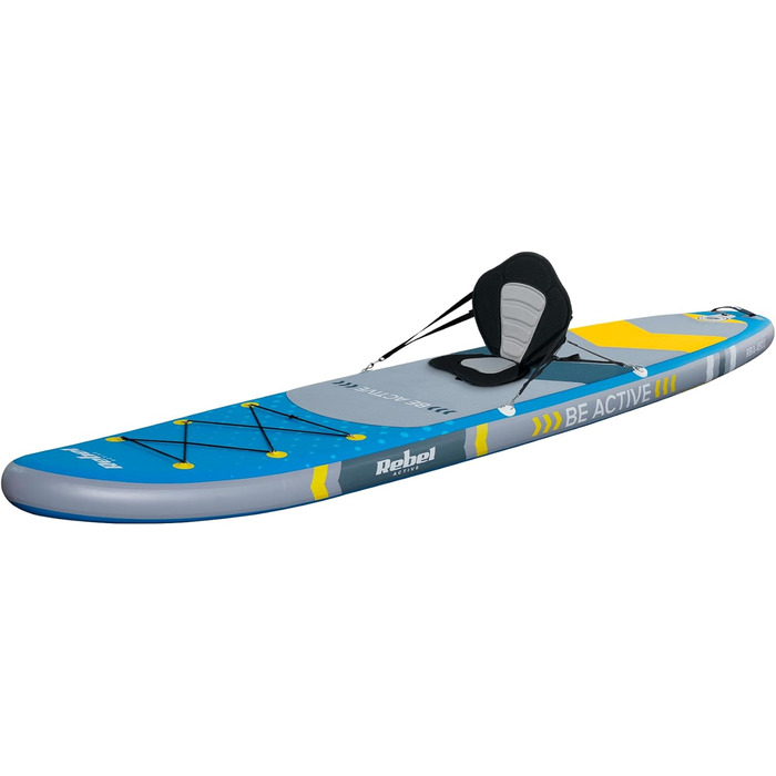 SUP дошка Rebel Electro Brett 350 см з насосом, веслом та рюкзаком (RBA-4501-BL) - надувна, Drop-Stitch