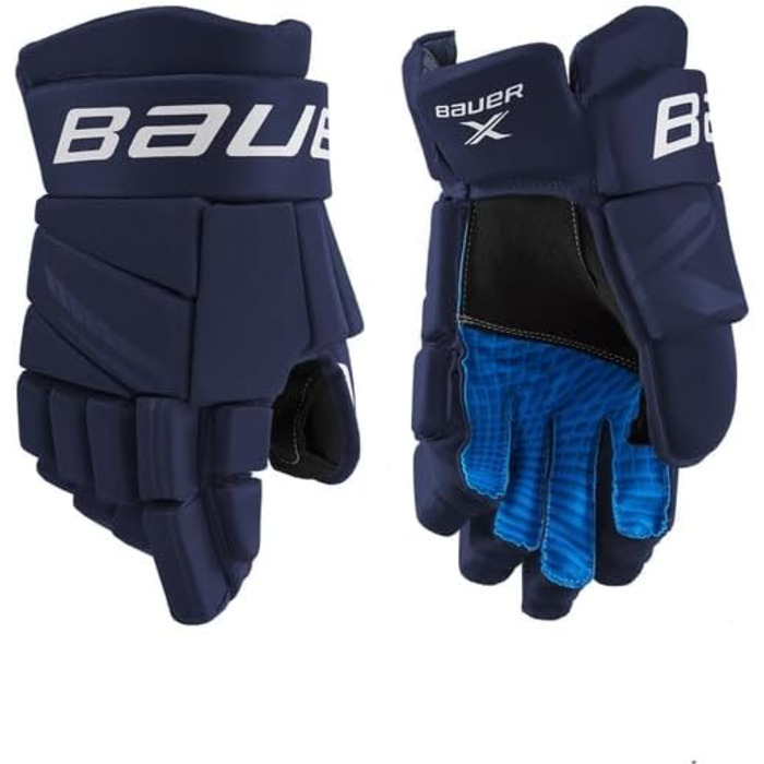 Дитячі хокейні рукавички Bauer S21 X NAVY8, сині