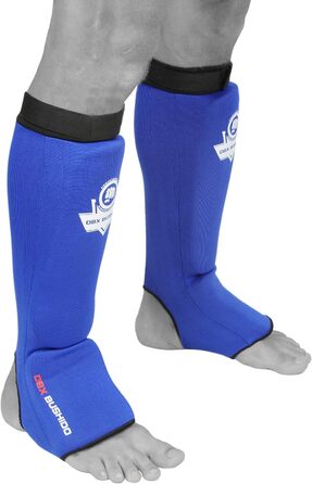 Захист гомілки DBX Bushido Sport Flexibler XL, синій – для тайського боксу, MMA та кікбоксингу, ідеальна посадка