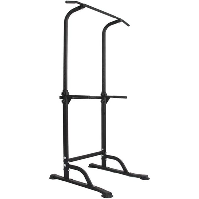 Турнік-стійка DlandHome для турніку, віджимань та підтягувань, регульована, чорна (75 x 82 x 165~210 см)