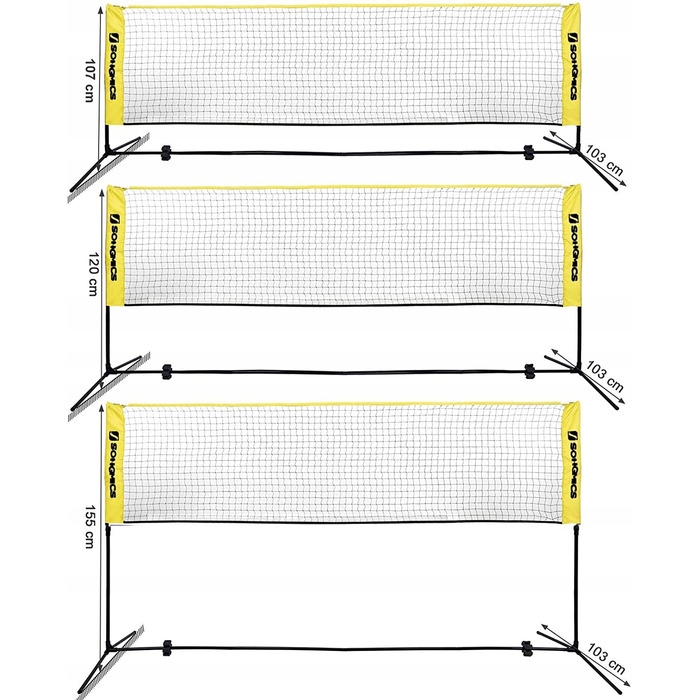 Сітка для бадмінтону Songmics SYQ500Y, 5 x 1,55 м