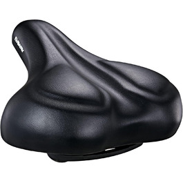 DAWAY C50 Велике комфортне велосипедне сідло — надшироке сідло з піною Memory Foam для жінок і чоловіків, універсальний м'який сідельний велосипедний сидіння для гірських, міських, домашніх, електровелосипедів з еластомірними пружинами