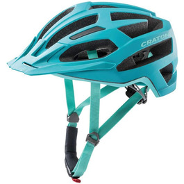 Велошолом Cratoni C-Flash MTB, розмір M/L (56-59 см), бірюзово-синій, матовий, 220 г
