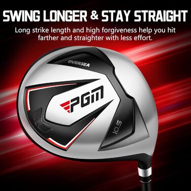Повний комплект гольф-клубов PGM для чоловіків, 12 штук: 3 дерев'яні клюки (#1, 3, 5), 1 гібридний клюк (#4H), 6 залізо (#5, 6, 7, 8, 9, PW), 1 пісочний клюк (55°), 1 паттер – сумка для гольфу, подарунок для гольфістів, графіт