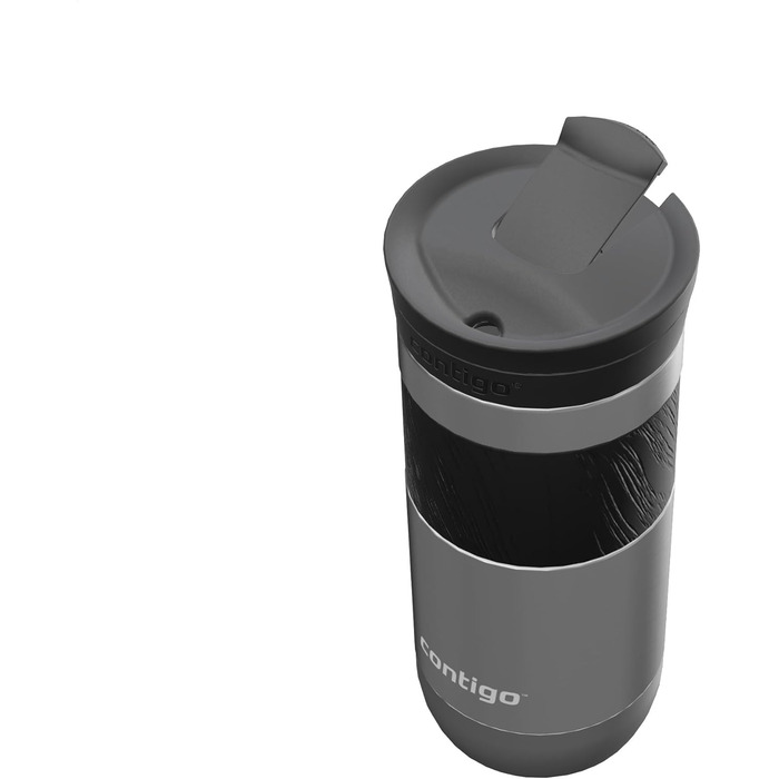 Термокухоль Contigo Byron Snapseal 470 мл, нержавіюча сталь, темно-сталевий колір - ізольований термос для напоїв, 100% герметичний, без BPA