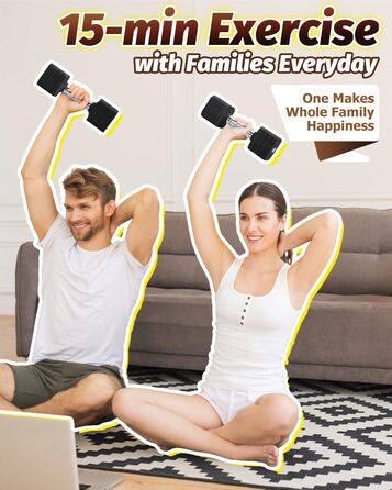 Набір гантелей Fragraim 5 кг x 2 (регульовані) для дому, фітнесу та силових тренувань, чорний