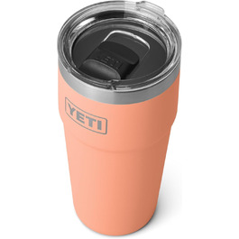 Термокружка YETI Rambler 591 мл з кришкою Magslider, персикова