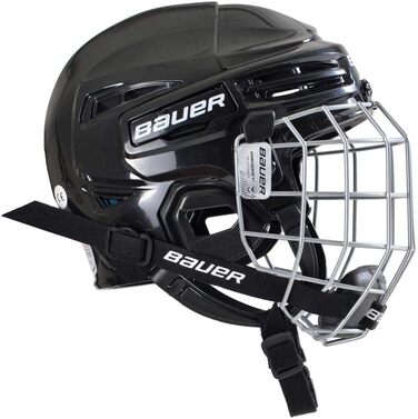 Дитячий хокейний шолом Bauer Prodigy з захисною решіткою, червоний, універсальний розмір