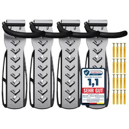 Кріплення для велосипеда на стіну Wellgro - сталевий тримач, гак, стійка - колір на вибір (срібний)