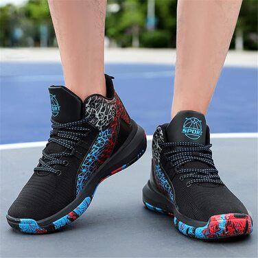 Чоловічі баскетбольні кросівки хай-топ: легкі, з амортизацією, неслизькі, дихаючі, для занять спортом на вулиці та в залі