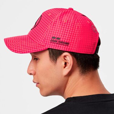 Кепка Mercedes AMG Petronas Formula One Team 2023 Lewis Hamilton Collection, неоново-рожева, універсальний розмір