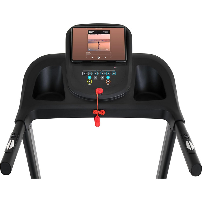 Бігова доріжка Zipro Tekno з нахилом, домашній тренажер до 14 км/год, складаний, потужність 1.5-2.5 к.с., LCD-дисплей, тримач, 12+3 програм, вага до 120 кг