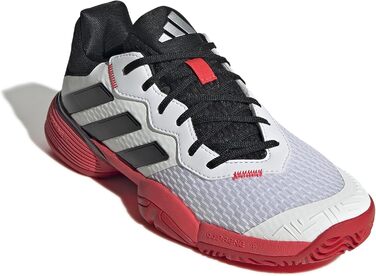 Дитячі тенісні кросівки adidas Barricade для дітей, білі, чорні, червоні (35 EU)