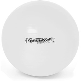 Гімнастичний м'яч PEZZI Original Standard 65 см, білий, спеціальна серія