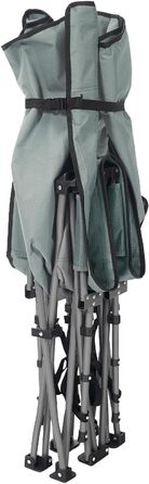 Розкладне ліжко-диван 24MOVE® для кемпінгу та відпочинку на природі, сіре, 190 x 67 x 34 см, до 150 кг