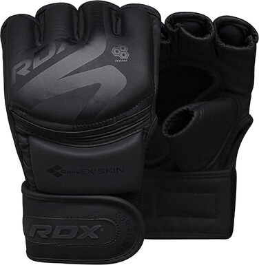 Професійні MMA рукавички RDX чорні XL, шкіра Maya Hide, для тренувань, греплінгу, спарингу, кікбоксингу, муай-тай, боксу, з підкладкою, чоловічі