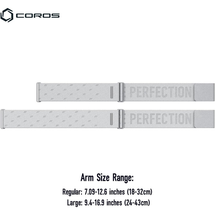 Пульсометр COROS: комфорт, точність, 38 годин роботи, Bluetooth, сірий