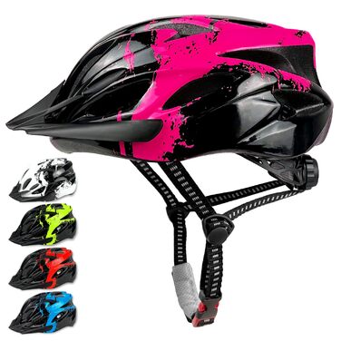 Дитячий велосипедний шолом Rosenrot, регульований, 50-55 см, для дітей 3-13 років, з візором