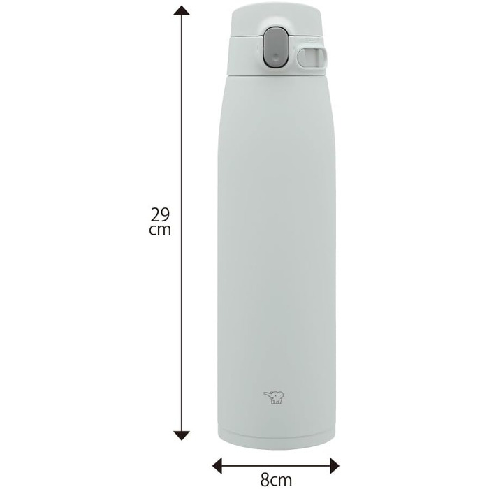 Термос Zojirushi SM-VA72-TM, 720 мл, нержавійка, One-Touch, блідо-коричневий