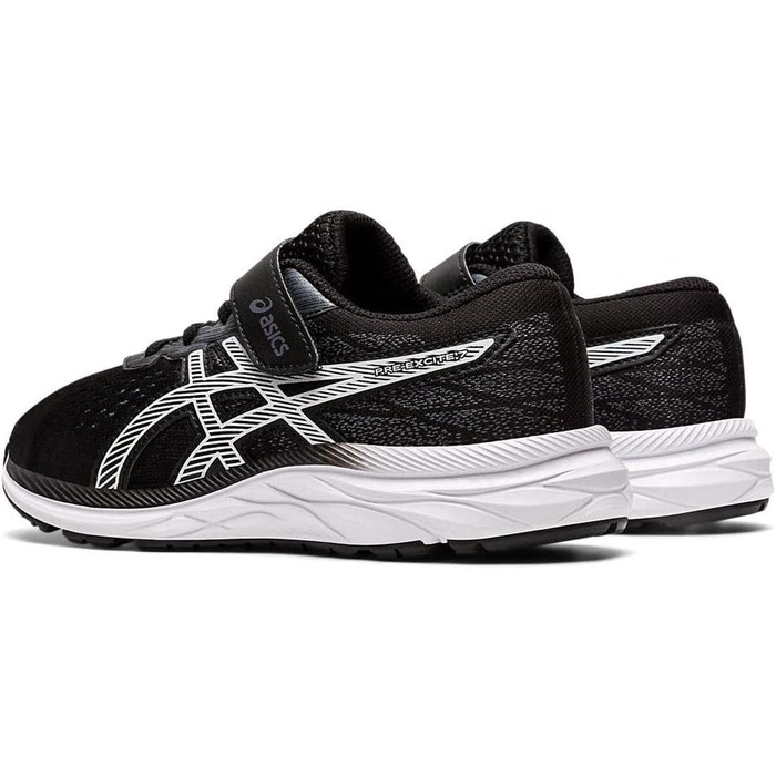 Дитячі кросівки для бігу ASICS Pre Excite 7 PS, чорно-білі, розмір EU 30