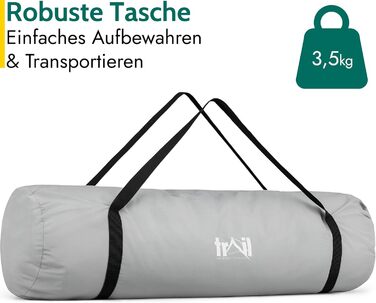 Каремат туристичний самонадувний Trail Outdoor 200x70x10 см з піною Memory Foam, сумка в комплекті