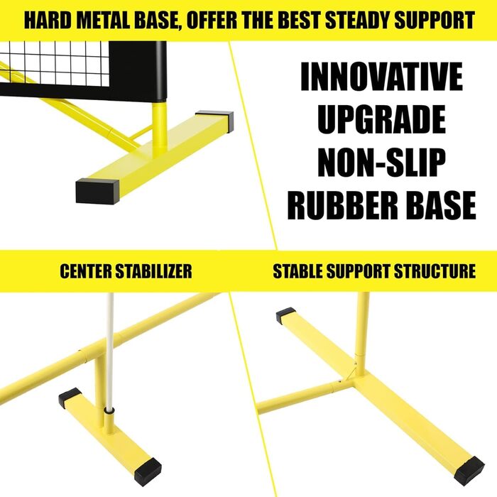 PickleTech PRO Набір для піклболу - професійний комплект з міцною сталевою рамою та PEHD сіткою