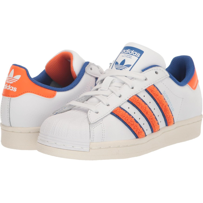 Кросівки Adidas ZX Flux Low - Білий, Оранжевий, Королівський Синій (42.5 EU, вузька колодка)