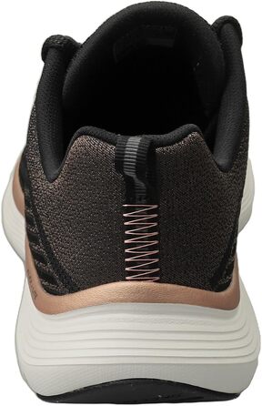 Жіночі кросівки Skechers Flex Appeal 5.0 — Спортивне взуття з дихаючої сітки, чорні з червоно-золотистим декором, розмір 38.5 EU