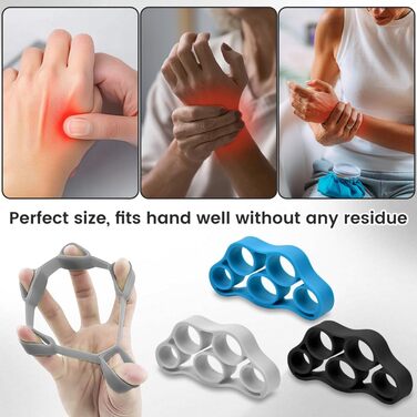 Флінтронік Гріффкрафттрейнер: Набір для тренування рук та пальців, 3 рівні опору. Ідеально для скелелазіння, гри на гітарі та піаніно