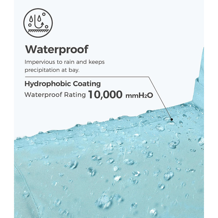 Водонепроникна лижна куртка Wantdo Daen: тепла, з штучним хутром, для гірськолижного спорту (блакитний, XL)