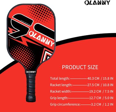 Набір для піклболу Graphit Pickleball: преміум-ракетки з волокнистою поверхнею та полімерним ядром, м'ячики, запасний м'який хват та сумка (чотириколірні ракетки)