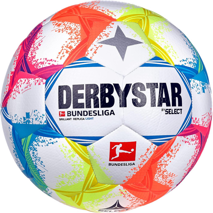 Футбольний м'яч Derbystar Brillant, набір з 3 м'ячів, розмір 5, мультиколір, для дорослих, універсальний