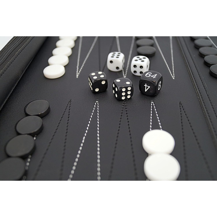 Дорожня нарди PrimoGames Roll-up з екошкіри, класична настільна гра для подорожей