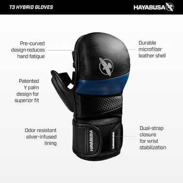 MMA рукавички Hayabusa T3 7oz гібридні для боїв