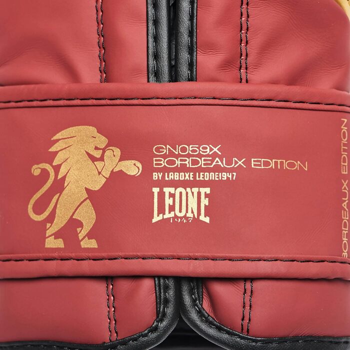 Боксерські рукавички LEONE 1947 Bordeaux Edition, 12 унцій, для дорослих, бордові