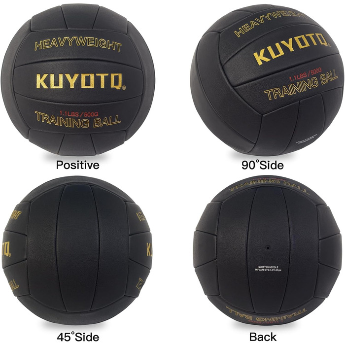 Волейбольний м'яч KUYOTQ, розмір 5, для тренувань, 18-панельний, супер м'який, стабільної форми, для залу та вулиці (розслаблений)