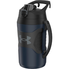 Пляшка для води Under Armour Playmaker 1,8 л, із ручкою, шейкер, термоізоляція, не протікає, синя/чорна