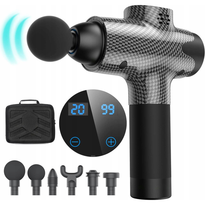 Потужний перкусійний масажер PISTOLET Massage Gun Pro