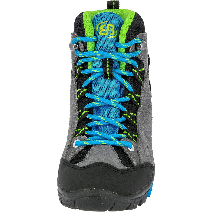 Дитячі трекінгові черевики Brütting Mount Bona High для дітей, сірі та блакитні, 31 EU