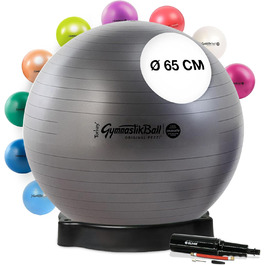 Фітбол Pezziball MAXAFE 42-75 см з підставкою і насосом