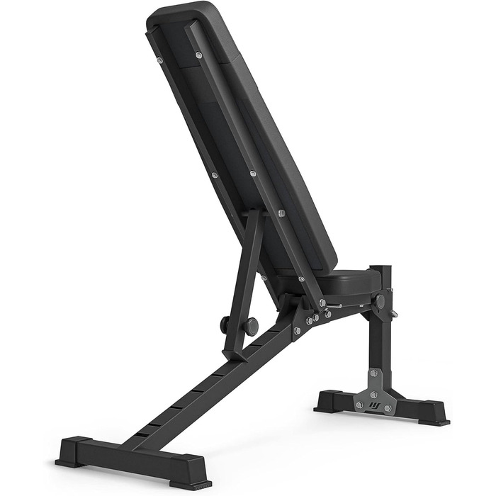 Регульована лавка для жиму Marbo Sport MS-L114, складна, чорна, виробництво ЄС
