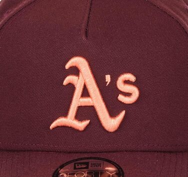 Кепка бейсболка New Era MLB Oakland Athletics 9Forty A-Frame Snapback, червона, універсальний розмір