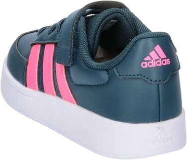 Кросівки adidas Breaknet Lifestyle Court для дітей та дорослих, білі, рожеві, чорні (36 2/3 EU)