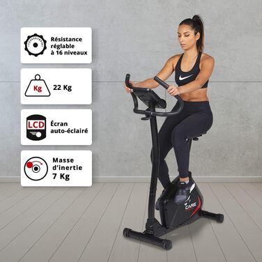 Електровелотренажер CARE FITNESS SPORTER з 21 програмою тренувань, LCD-дисплеєм та датчиками пульсу
