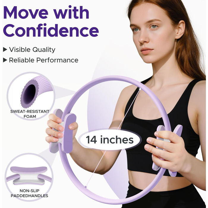 Набір для пілатесу: кільце, м'яч, еластичні стрічки та шкарпетки для фітнесу та тонізуючих вправ вдома